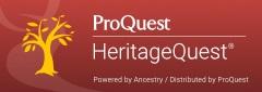 ProQuest Heritage Quest. Golden treen on a Maroon background