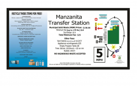Manzanita Entrance Sign