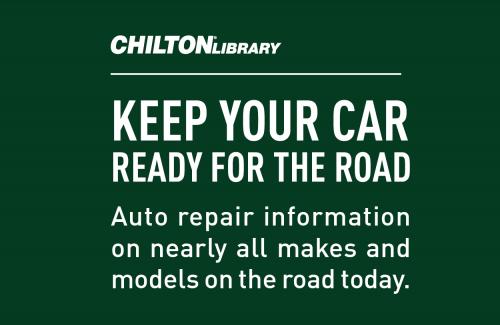Chilton Library. Keep your car ready for the road
