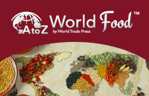 Map of continents made with food