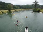 Paddleboarding from Woods County Campground