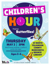 Children's Hour at Manzanita, full flyer.