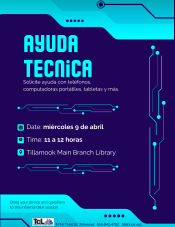 tech help flyer in spanish