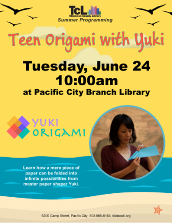 Summer Reading: Teen Origami with Kuki, Flyer