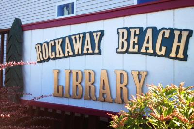 Rockaway Library Sign