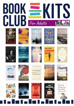 Book Club Kits for Adults with sample books