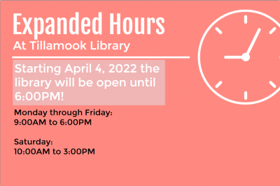 Now open until 6pm
