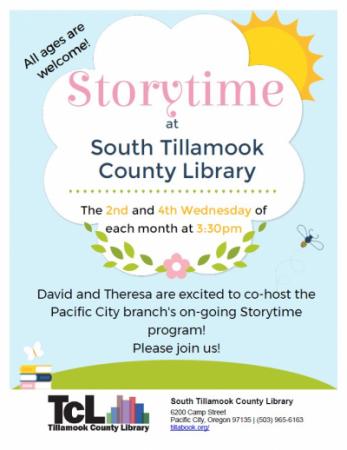 South Tillamook Storytime Flyer