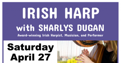 Irish Music with Sharlys Dugan in Rockaway, top of flyer.