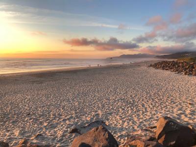 Looking North From Barview Jetty County Campground