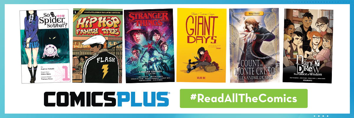 Six graphic novels with Read all the Comics Hashtag