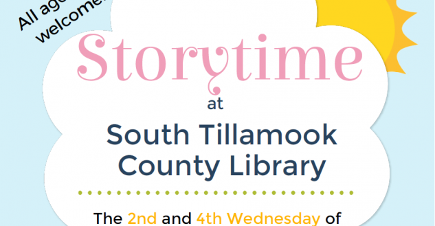 Pacific City Storytime 2nd & 4th Wednesdays at 3:30 pm 
