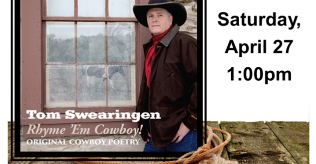 Rhyme 'Em Cowboy! Original Cowboy Poetry at the Tillamook Main Library on April 27th, bottom of flyer.