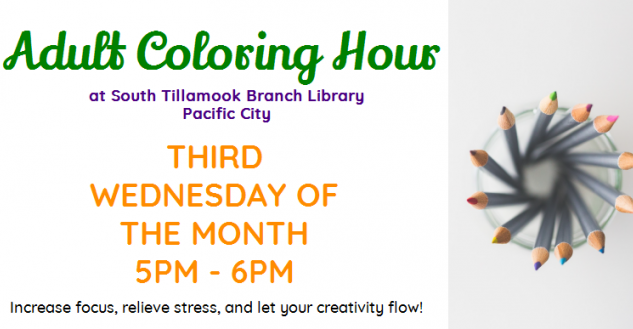 Adult Coloring Hour Banner