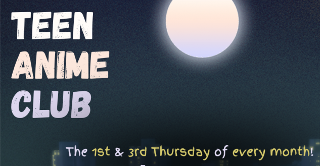 Teen Anime Club Flyer
