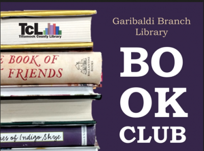 Garibaldi Branch Library Book Club Meeting, top of flyer.